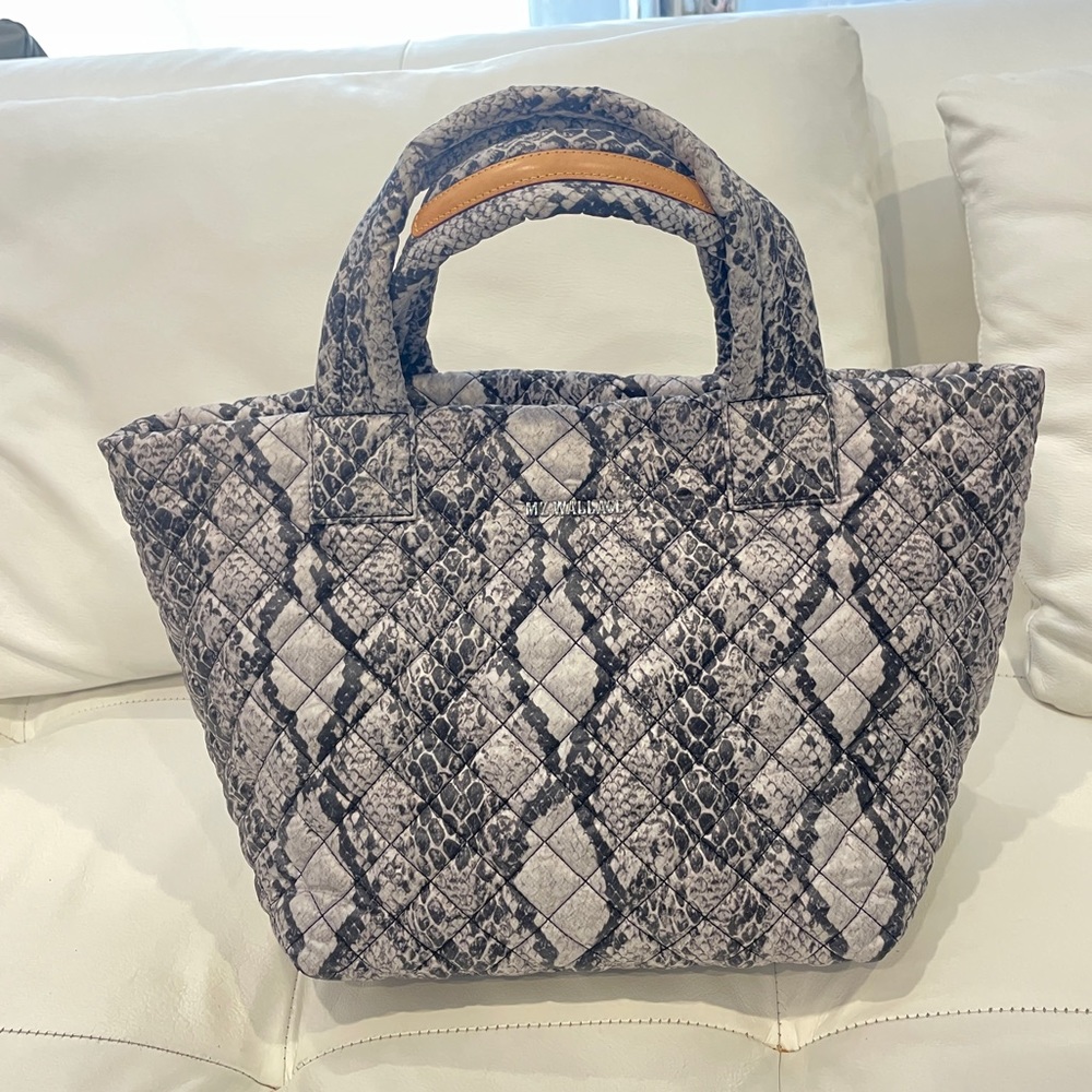 MZ WALLACE SMALL METRO TOTE BAG WITH POUCH. Excellent Condition